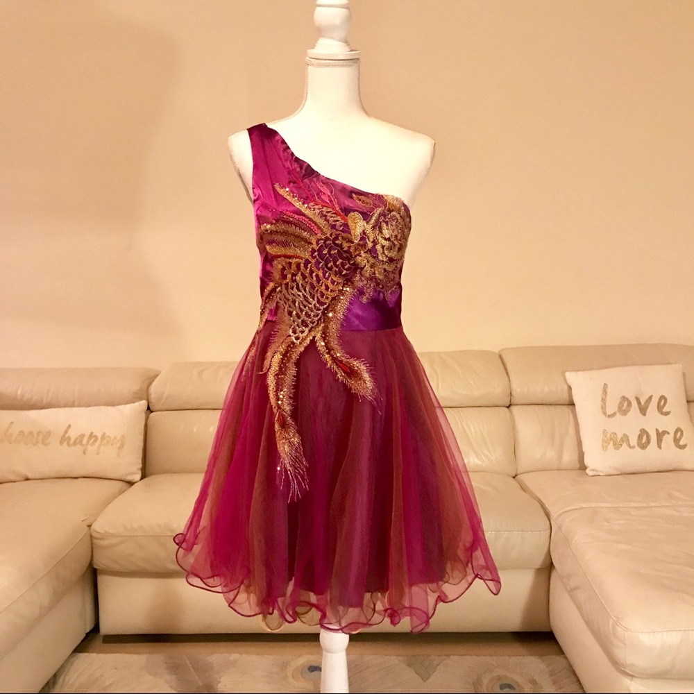Ever pretty peacock dress size s
